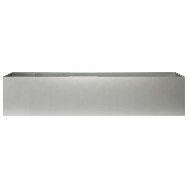 Garten-Pflanzgefäß Silber 280 x 40 x 60 cm Edelstahl