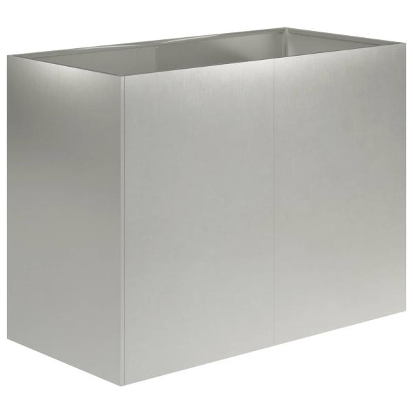 Garten-Pflanzgefäß Silber 80 x 40 x 60 cm Edelstahl