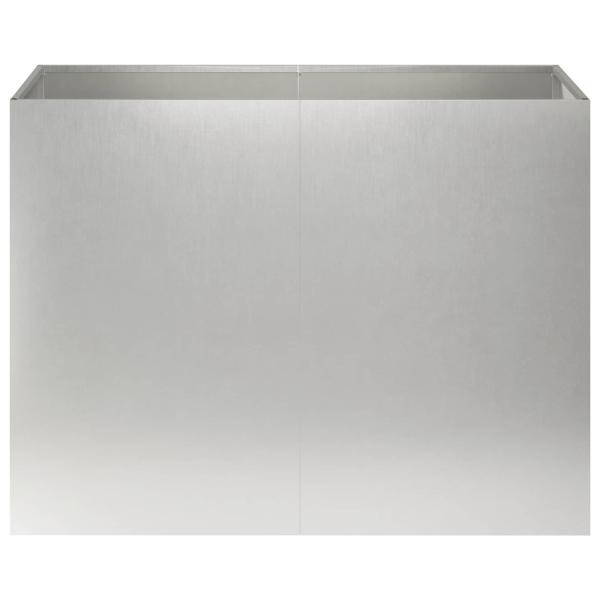 Garten-Pflanzgefäß Silber 80 x 40 x 60 cm Edelstahl