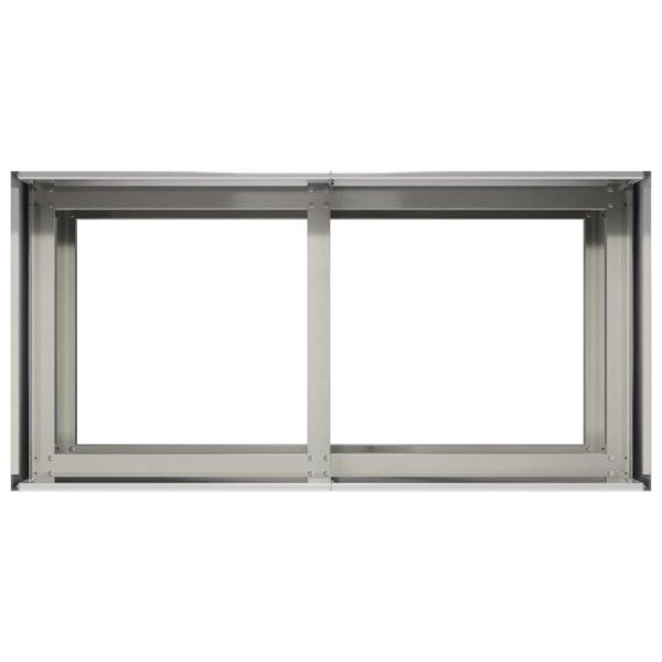 Garten-Pflanzgefäß Silber 80 x 40 x 60 cm Edelstahl