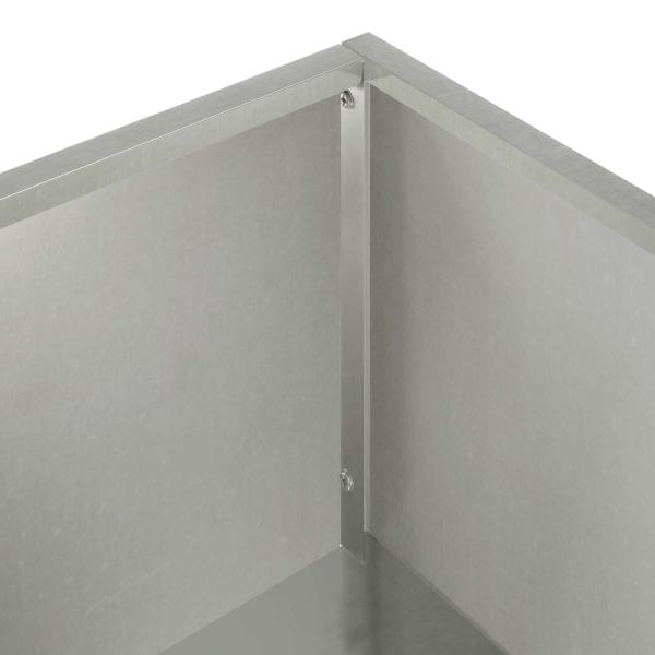 Garten-Pflanzgefäß Silber 80 x 40 x 60 cm Edelstahl