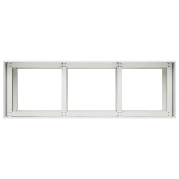 Garten-Pflanzgefäß Weiß 120 x 40 x 60 cm Kaltgewalzter Stahl