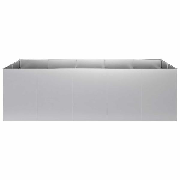 Garten-Pflanzgefäß Silber 200 x 80 x 60 cm Verzinkter Stahl