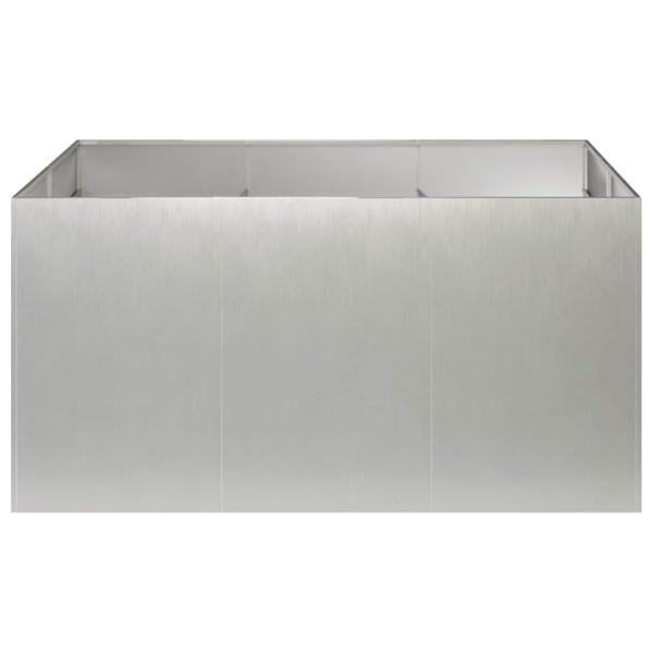 Garten-Pflanzgefäß Silber 120 x 80 x 60 cm Edelstahl