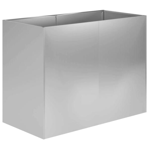 Garten-Pflanzgefäß Silber 80 x 40 x 60 cm Verzinkter Stahl