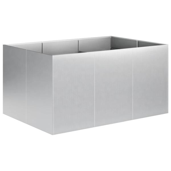 Garten-Pflanzgefäß Silber 120 x 80 x 60 cm Verzinkter Stahl