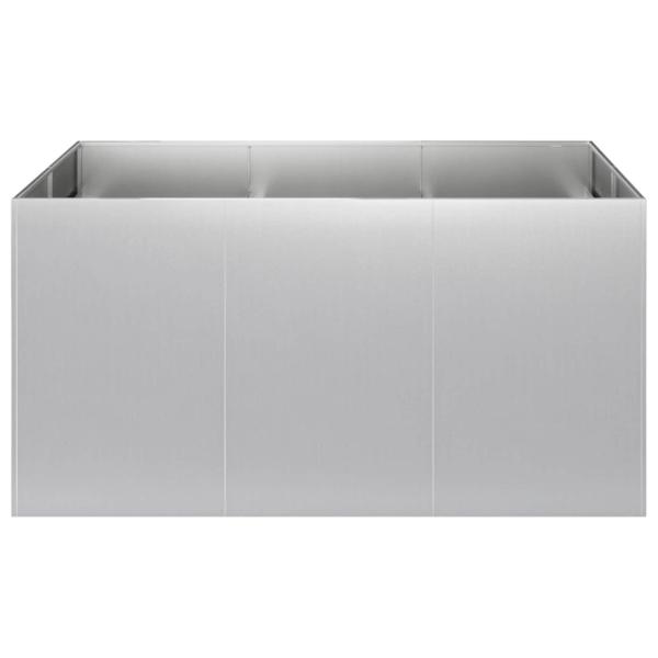 Garten-Pflanzgefäß Silber 120 x 80 x 60 cm Verzinkter Stahl