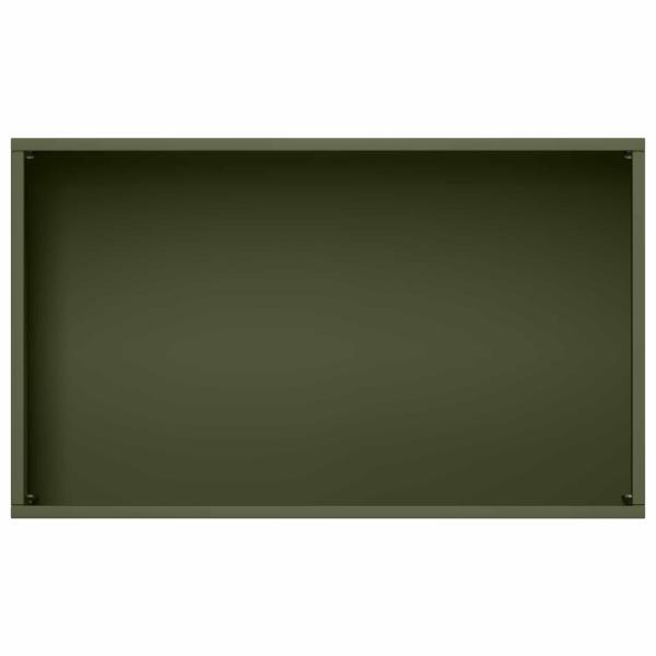 Garten-Pflanzgefäß Olivgrün 50 x 30 x 75 cm Kaltgewalzter Stahl