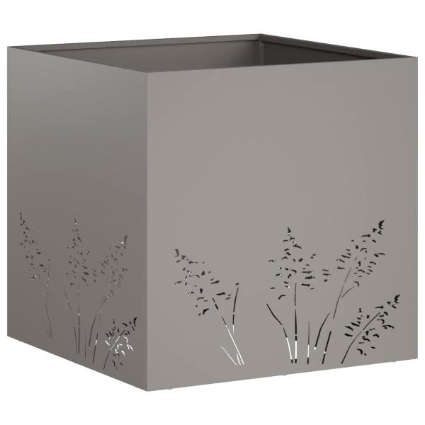 Garten-Pflanzgefäß 2 Stk. Rostoptik 50 x 50 x 49 cm