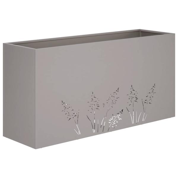 Garten-Pflanzgefäß 2 Stk. Rostoptik 100 x 30 x 49 cm