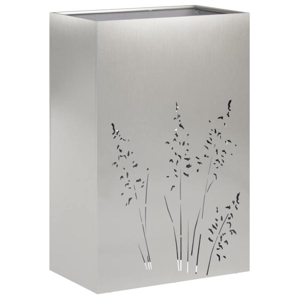 Garten-Pflanzgefäß 2 Stk. Silber 50 x 30 x 75 cm Edelstahl