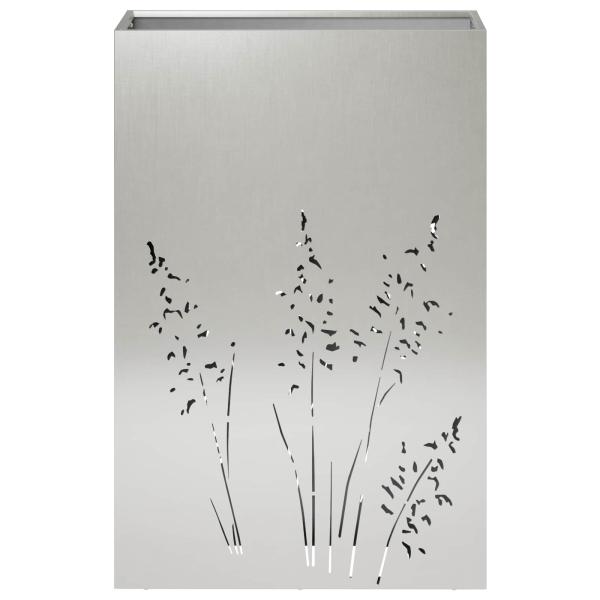 Garten-Pflanzgefäß 2 Stk. Silber 50 x 30 x 75 cm Edelstahl