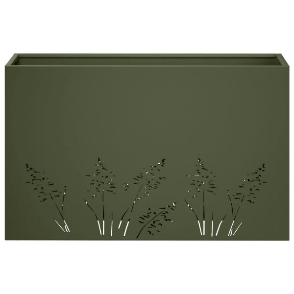 Garten-Pflanzgefäß 2 Stk. Olivgrün 80 x 30 x 49 cm