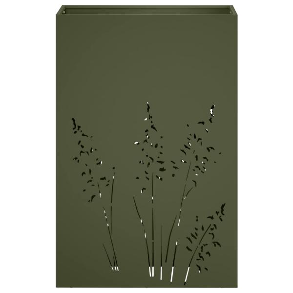 Garten-Pflanzgefäß 2 Stk. Olivgrün 50 x 30 x 75 cm