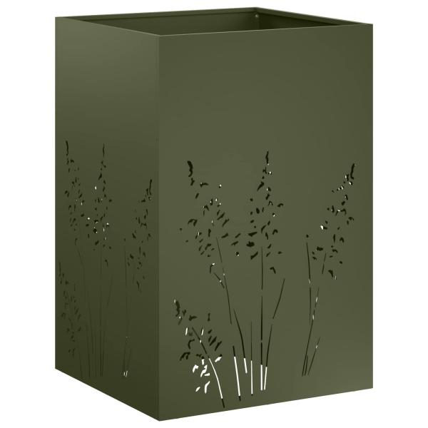Garten-Pflanzgefäß 2 Stk. Olivgrün 50 x 50 x 75 cm