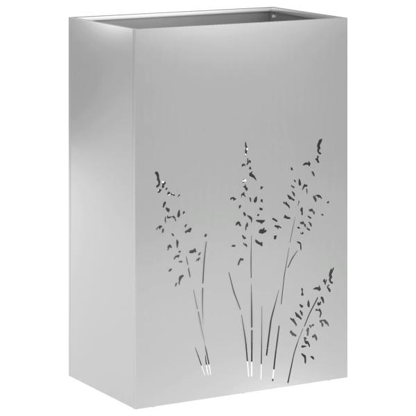 Garten-Pflanzgefäß Silber 50 x 30 x 75 cm Verzinkter Stahl