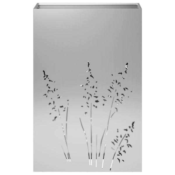 Garten-Pflanzgefäß Silber 50 x 30 x 75 cm Verzinkter Stahl