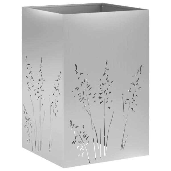 Garten-Pflanzgefäß Silber 50 x 50 x 75 cm Verzinkter Stahl