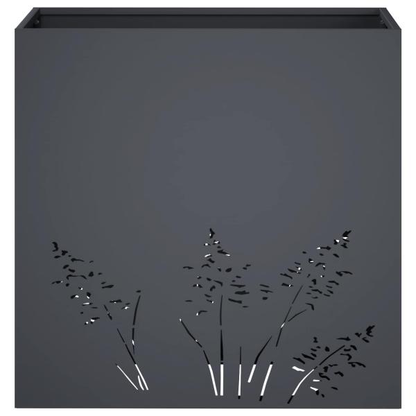 Garten-Pflanzgefäß 2 Stk. Anthrazit 50 x 30 x 49 cm