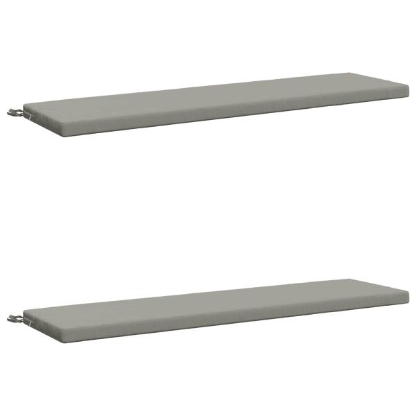 2-teilige Bankkissen SOEST 100 % Polyester Grau 160 x 40 x 5 cm