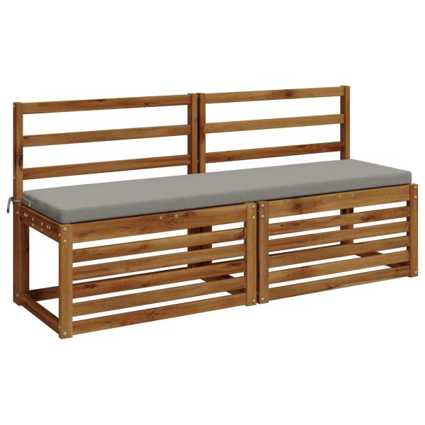 2-teilige Bankkissen SOEST 100 % Polyester Grau 160 x 40 x 5 cm
