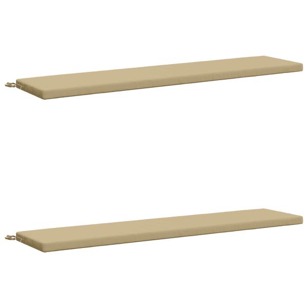 2-teilige Bankkissen SOEST 100 % Polyester Beige