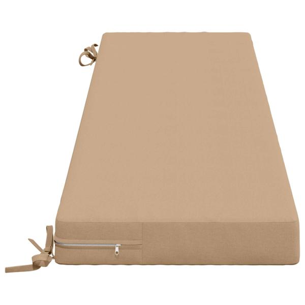 Bankkissen SOEST 2 stk. 100 % Polyester Sand 150 x 40 x 8 cm