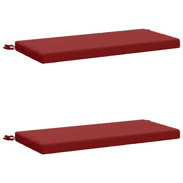 2-teilige Bankkissen SOEST 100 % Polyester Weinrot