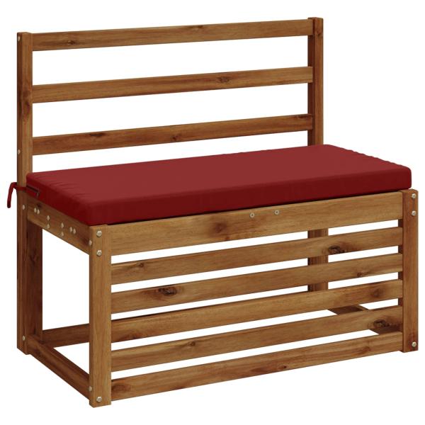 2-teilige Bankkissen SOEST 100 % Polyester Weinrot