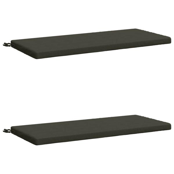 2-teilige Bankkissen SOEST 2 stk. 100 % Polyester Anthrazit