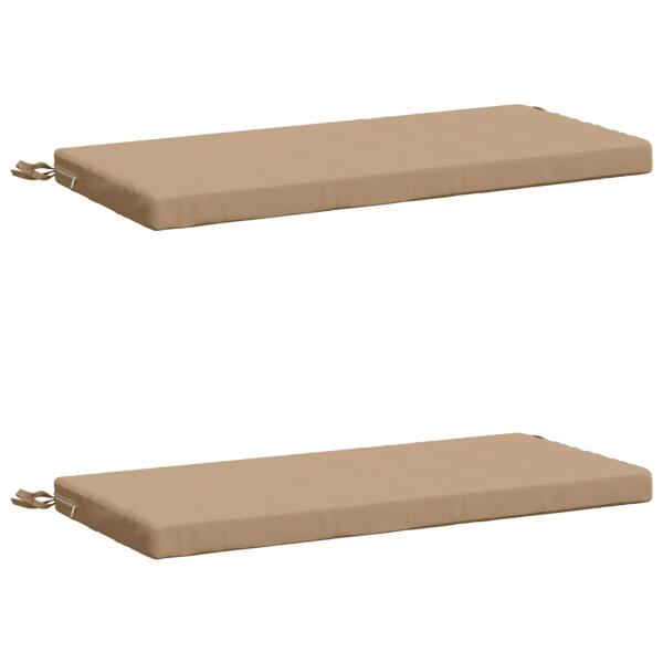 2-teilige Bankkissen SOEST 2 stk. 100 % Polyester Sand