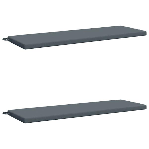 Bankkissen SOEST 2 stk. 100 % Polyester Blau 140 x 50 x 5 cm