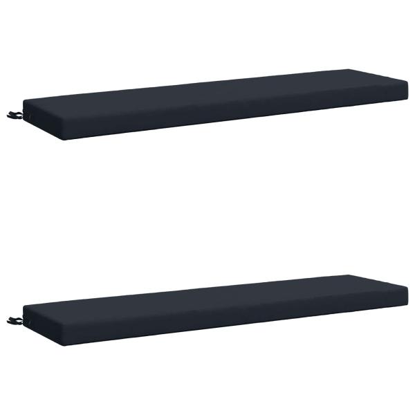 Bankkissen SOEST 2 stk. 100 % Polyester Dunkelblau