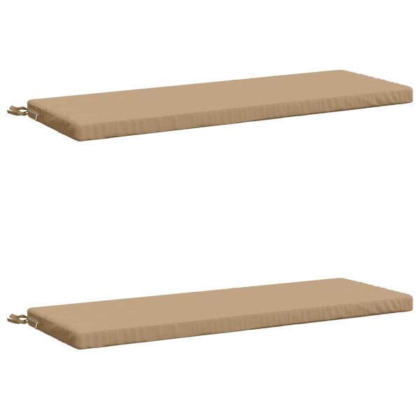 2-teilige Bankkissen SOEST 2 stk. 100 % Polyester Sand