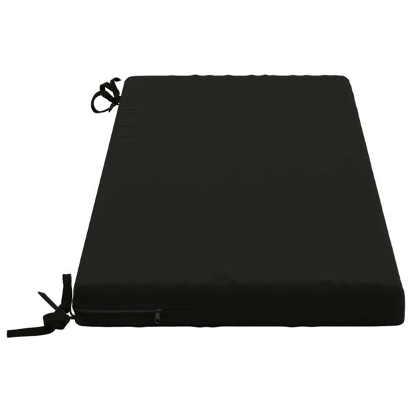 2-teilige Bankkissen SOEST 2 stk. 100 % Polyester Schwarz