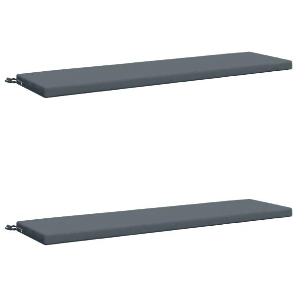 ARDEBO.de - 2-teilige Bankkissen SOEST 2 stk. 100 % Polyester Blau
