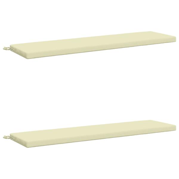 2-teilige Bankkissen SOEST 2 stk. 100 % Polyester Creme