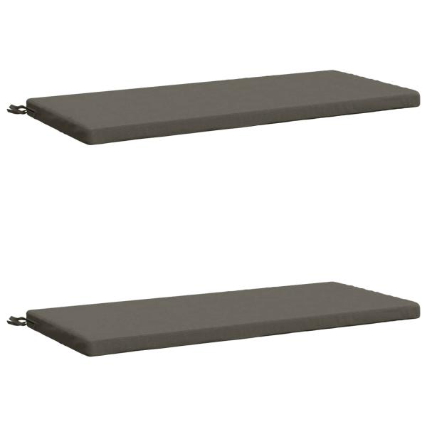 2-teilige Bankkissen SOEST 2 stk. 100 % Polyester Grau
