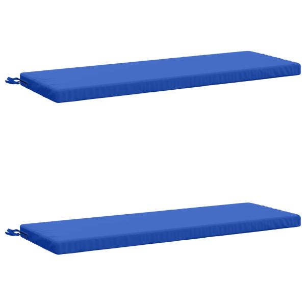 ARDEBO.de - 2-teilige Bankkissen SOEST 2 stk. 100 % Polyester Königsblau
