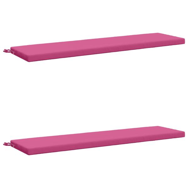 2-teilige Bankkissen SOEST 2 stk. 100 % Polyester Rosa
