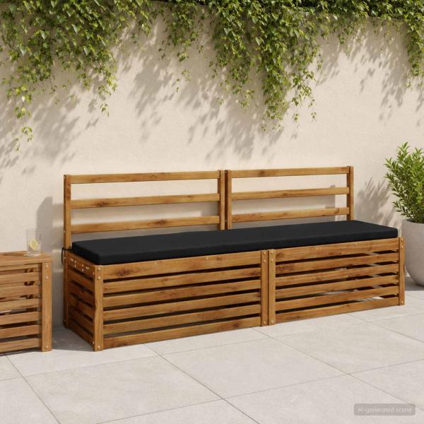 ARDEBO.de - 2-teilige Bankkissen SOEST 2 stk. 100 % Polyester Dunkelblau