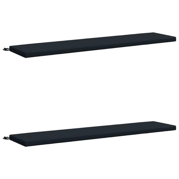 2-teilige Bankkissen SOEST 2 stk. 100 % Polyester Dunkelblau