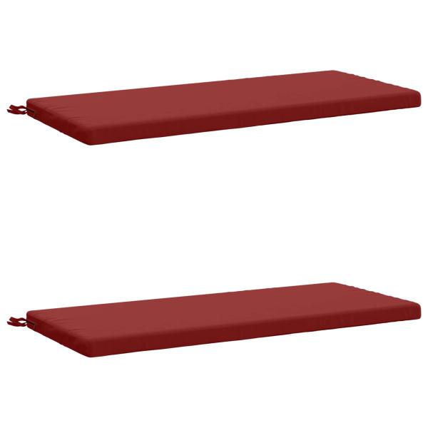 2-teilige Bankkissen SOEST 2 stk. 100 % Polyester Weinrot
