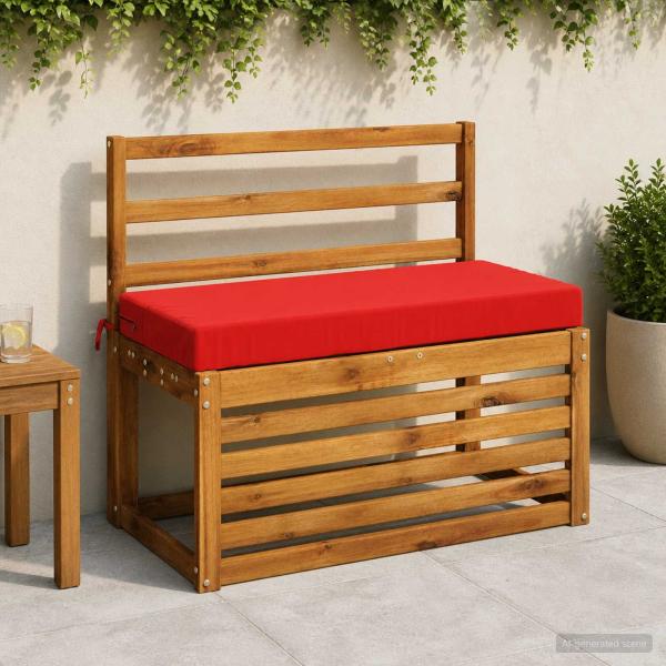 ARDEBO.de - 2-teilige Bankkissen SOEST 2 stk. 100 % Polyester Rot