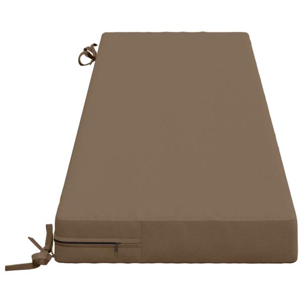 Bankkissen SOEST 2 stk. 100 % Polyester Taupe 140 x 40 x 8 cm