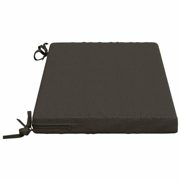 Bankkissen SOEST 2 stk. 100 % Polyester Anthrazit