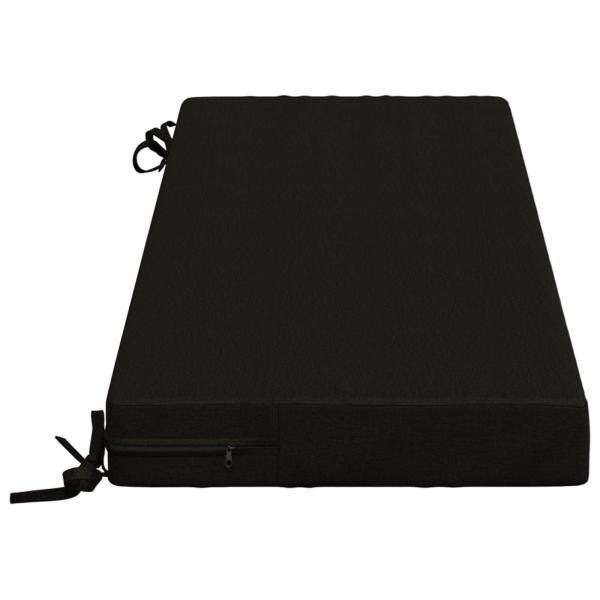 2-teilige Bankkissen SOEST 2 stk. 100 % Polyester Schwarz