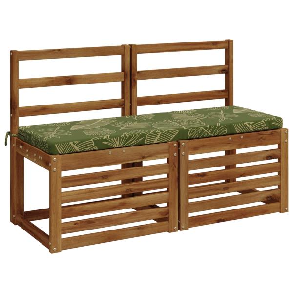 2-teilige Bankkissen SOEST 2 stk. 100 % Polyester Blattdesign