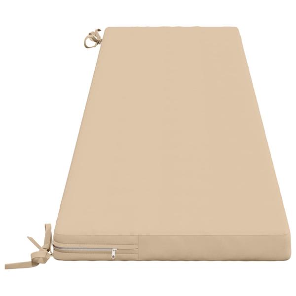Bankkissen SOEST 2 stk. 100 % Polyester Creme 200 x 40 x 5 cm