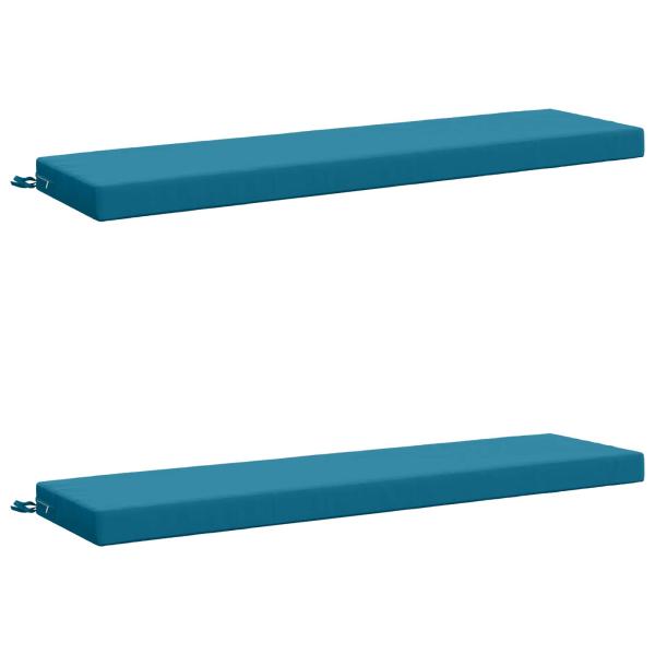 Bankkissen SOEST 2 stk. 100 % Polyester Himmelblau